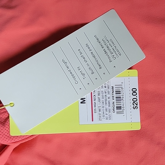 NWT All In Motion High Neck Cropped Tank Top - Picture 3 of 4